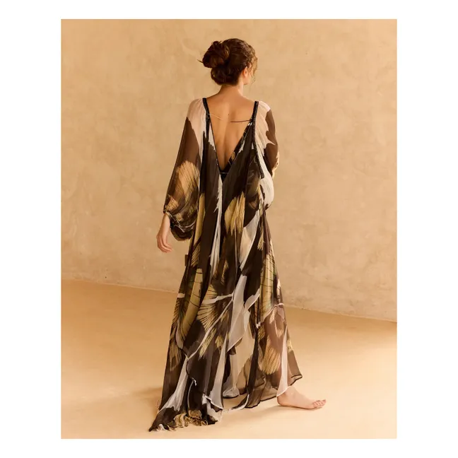 Vestido de lino Pucha | Gris