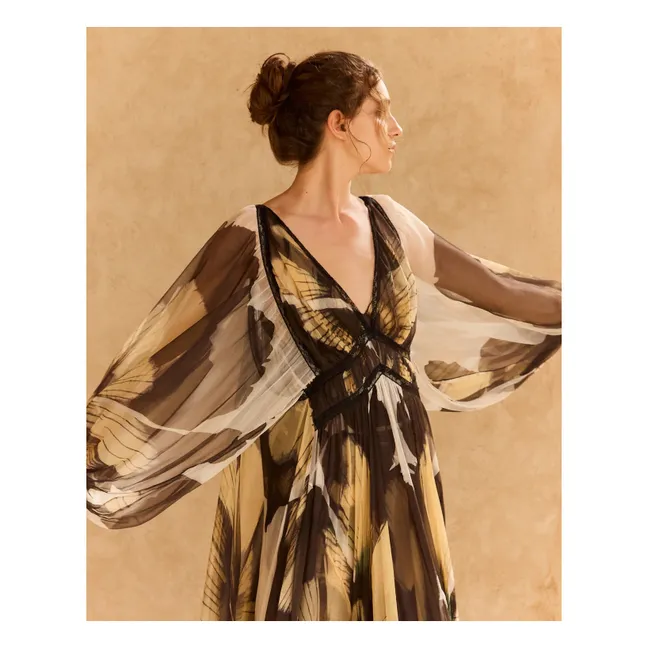 Vestido de lino Pucha | Gris