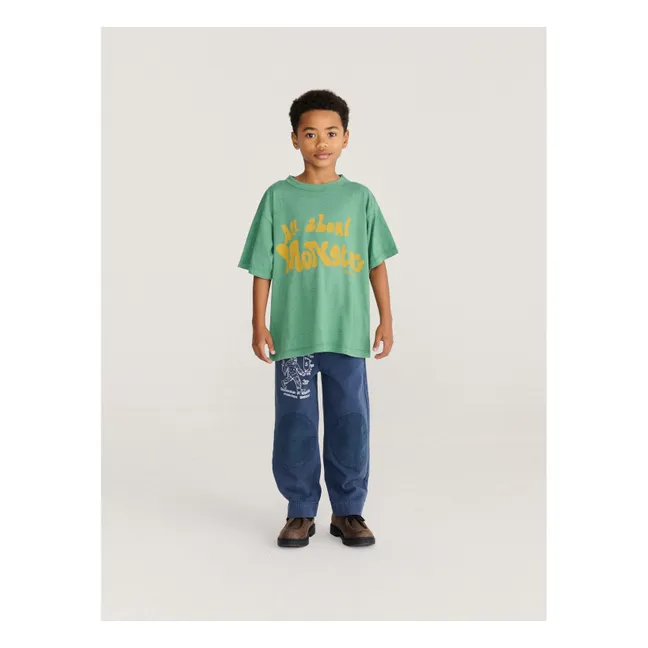 T-shirt All About Monsters Fibres Recyclées | Vert