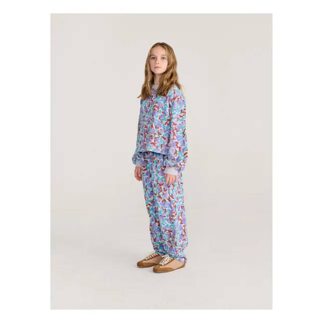 Organic Cotton Flowered Jogger | Lavender