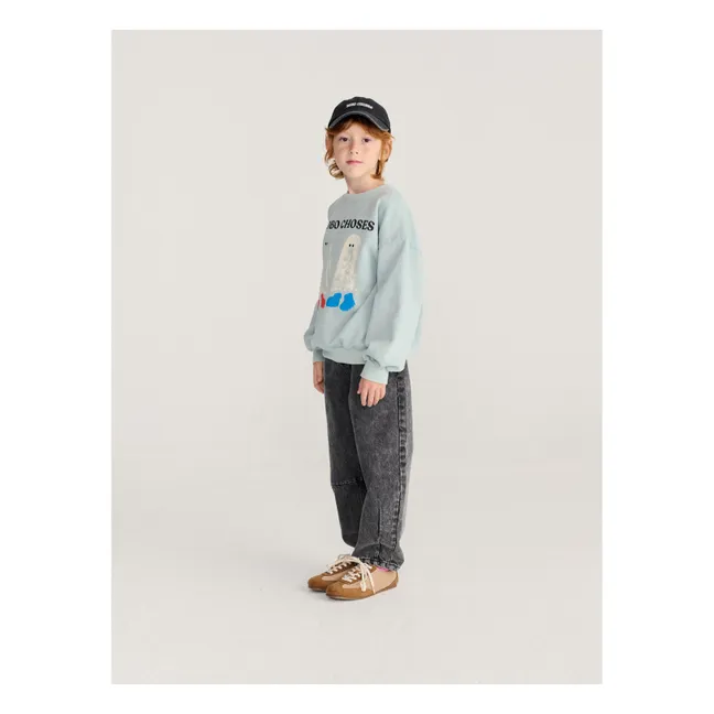 Sweat Fantômes Bobo Choses Coton Bio | Bleu ciel