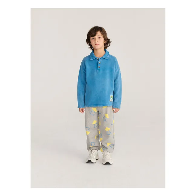 Sweat Polo Coton Bio | Bleu
