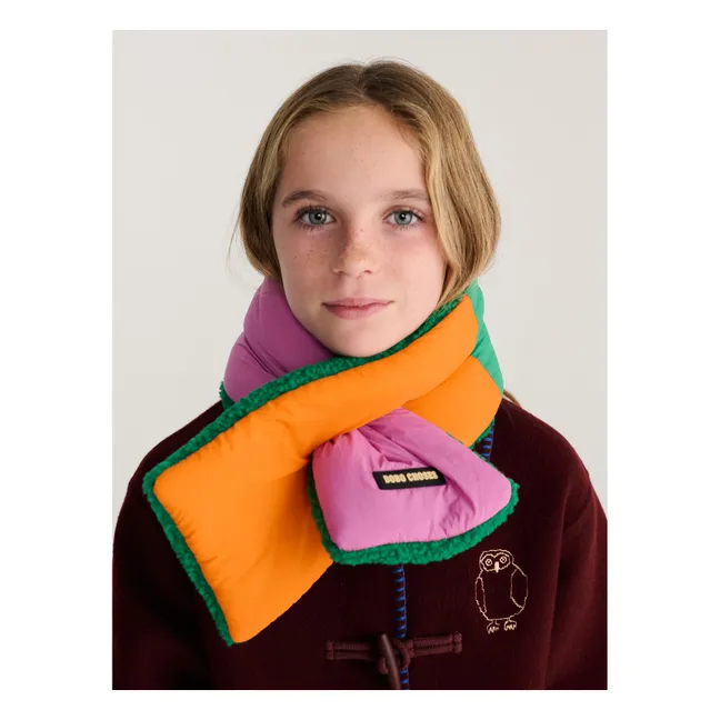Echarpe Façon Sherpa Fibres Recyclées | Rose
