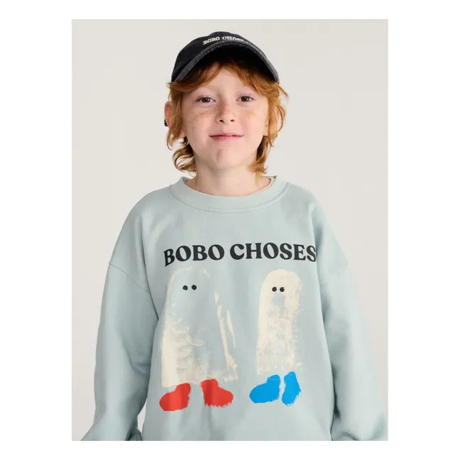 Sweat Fantômes Bobo Choses Coton Bio | Bleu ciel