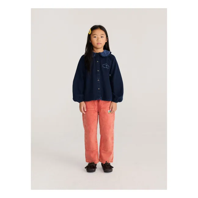 Blouse Denim Coton Recyclé | Bleu foncé