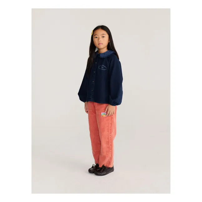 Blouse Denim Coton Recyclé | Bleu foncé