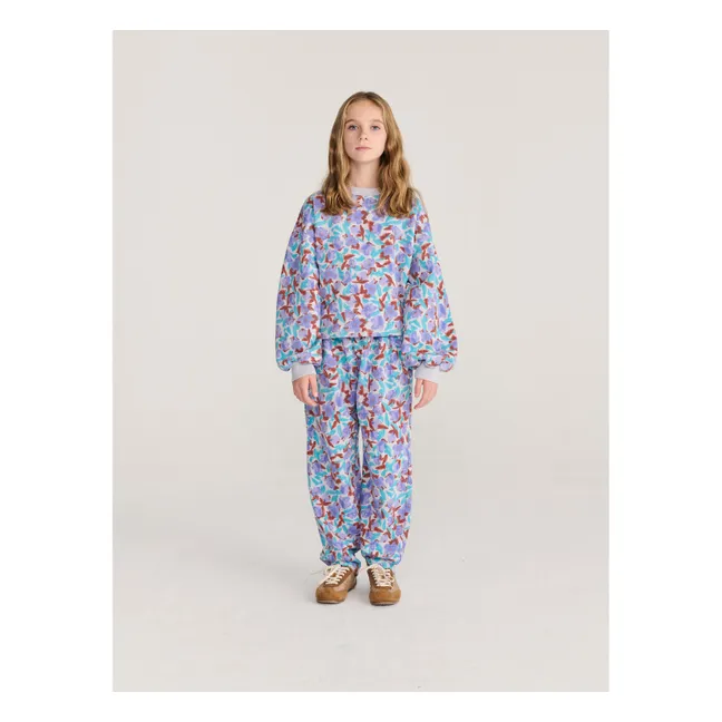 Organic Cotton Flowered Jogger | Lavender