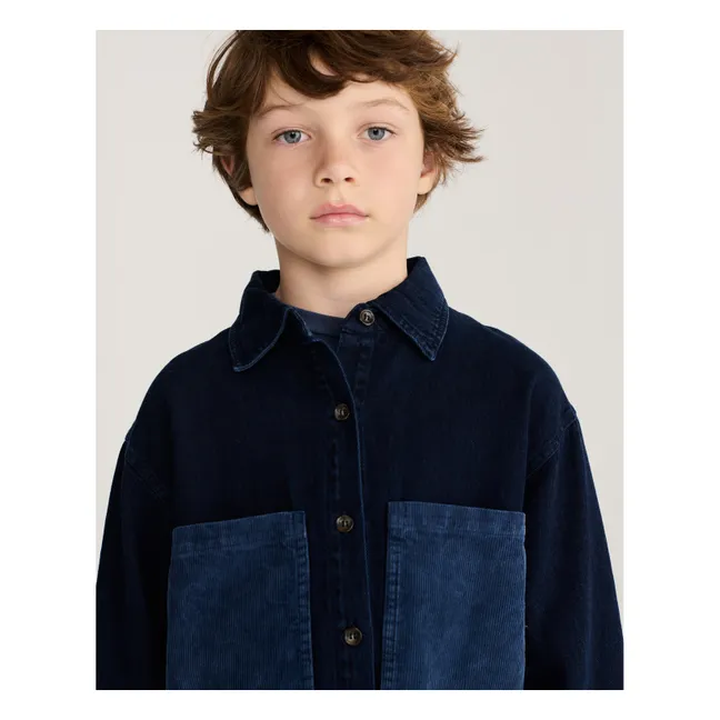 Chemise Denim Coton Recyclé | Bleu foncé
