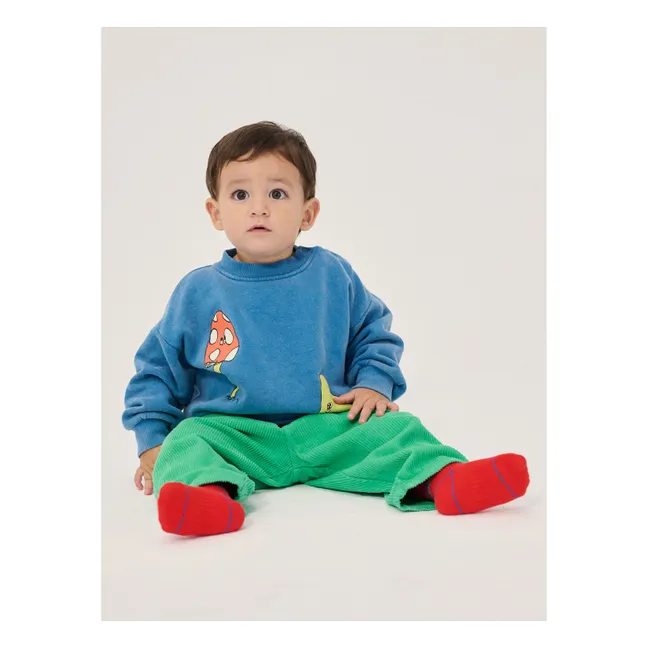 Mushroom Sweat Organic Cotton Baby | Blue