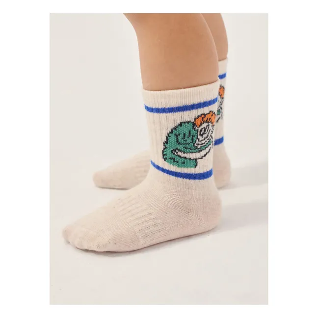 Chaussettes Monstres Coton Bio | Ecru