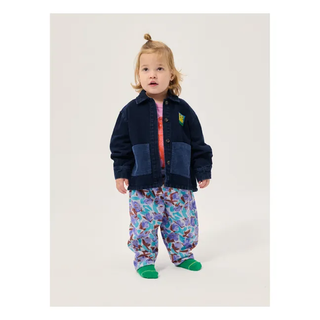 Chemise Denim Coton Recyclé Bébé | Bleu foncé