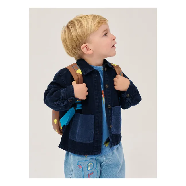 Chemise Denim Coton Recyclé Bébé | Bleu foncé