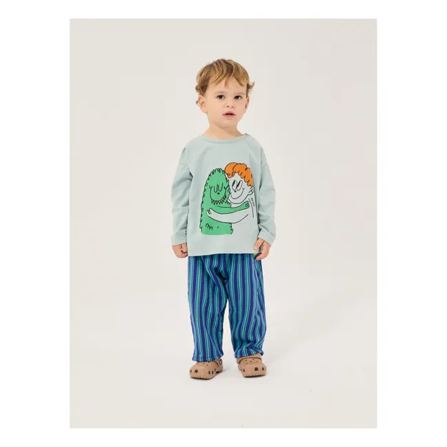 T-shirt Monstre Coton Bio Bébé | Bleu ciel
