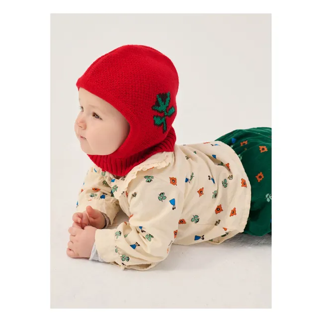 Bloomer Fleuri Velours Côtelé Coton Bio | Vert