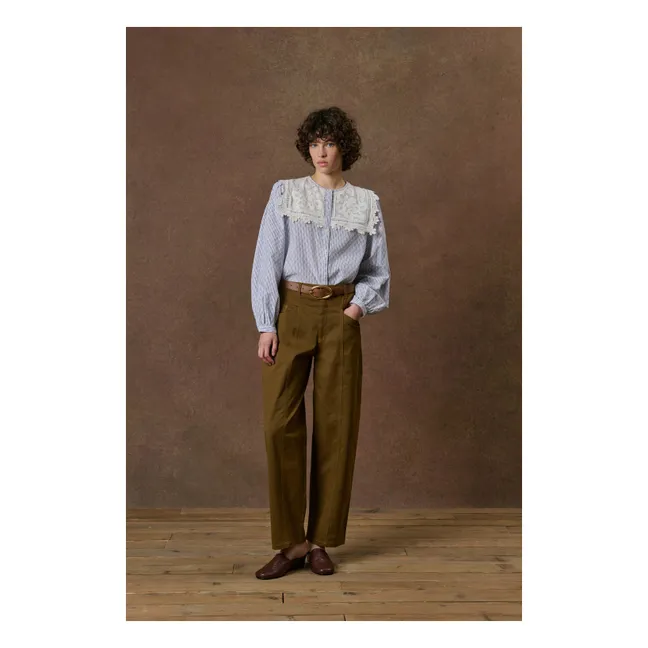 Blouse Rayures Kitalle Coton | Crème