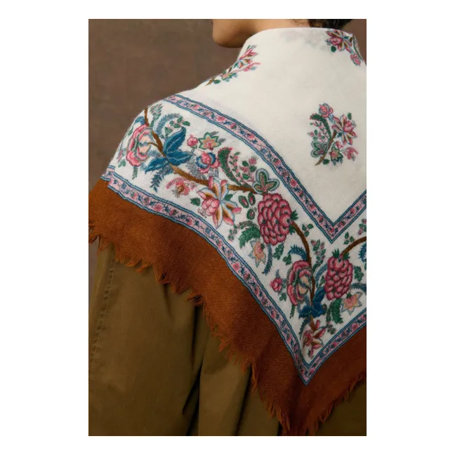 Foulard Mekness Laine | Crème