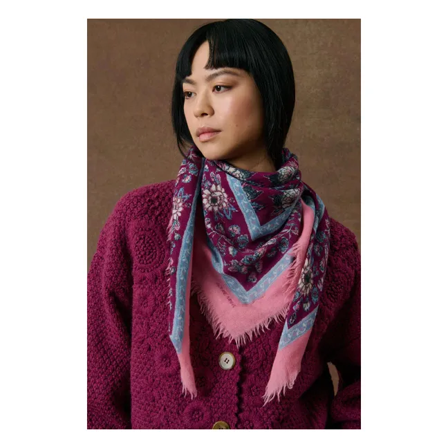 Foulard Mekness Laine | Bordeaux