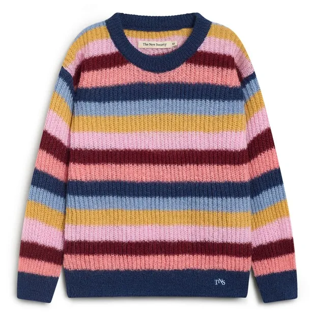 Pull Julia Rayé | Bleu