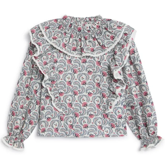 Nesta Floral Blouse | Cream