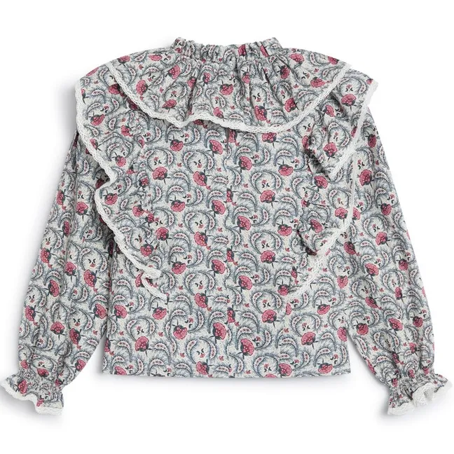 Nesta Floral Blouse | Cream