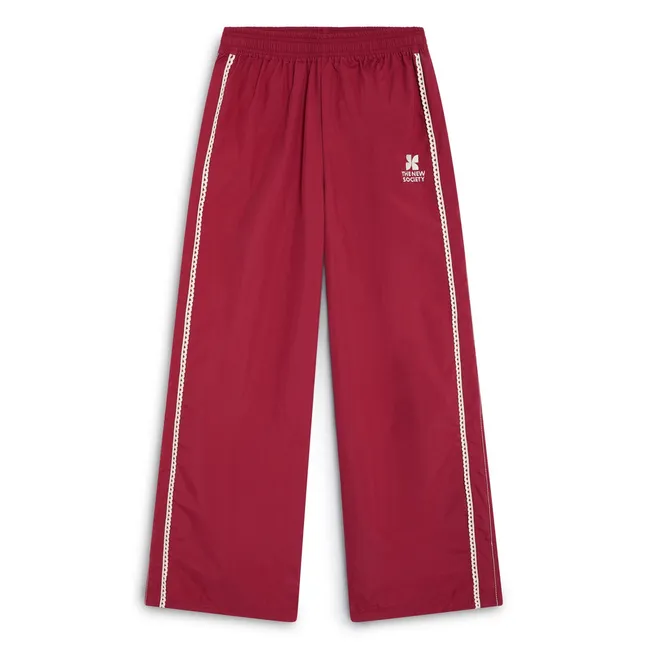 TNS Lace Logo Jogger | Red