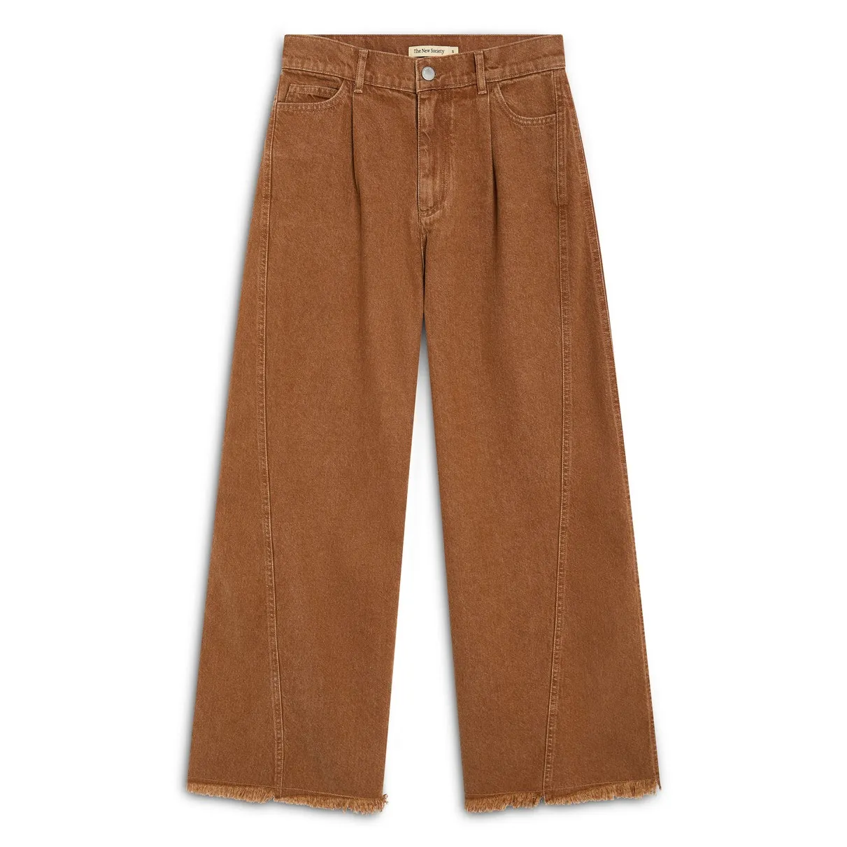 Pantalon Denim Coton | Hazelnut- Image produit n°0