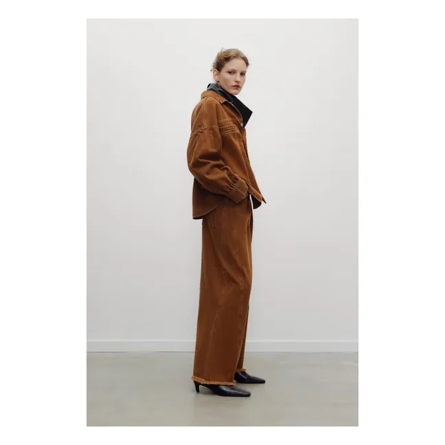 Pantalon Denim Coton | Hazelnut