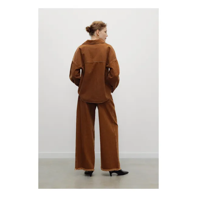 Pantalon Denim Coton | Hazelnut