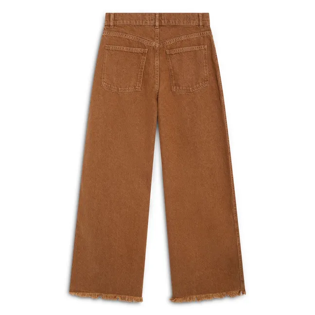 Pantalon Denim Coton | Hazelnut