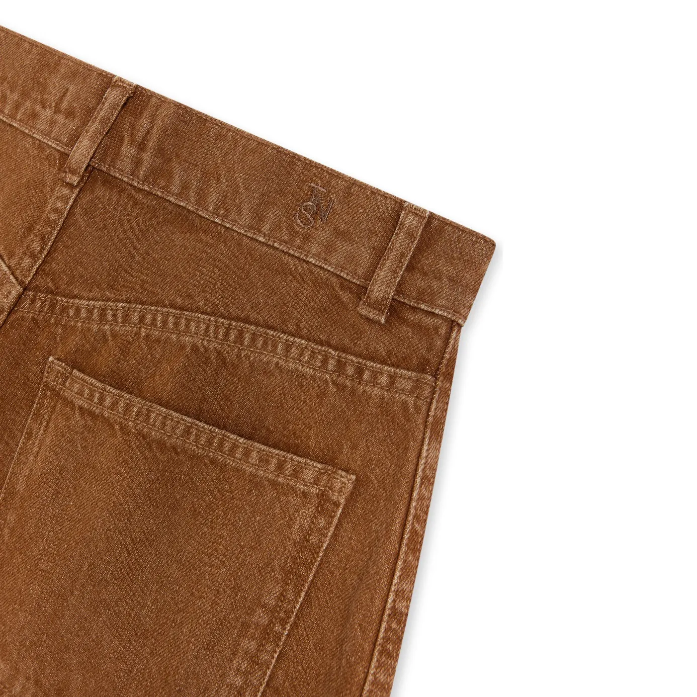 Pantalon Denim Coton | Hazelnut- Image produit n°6