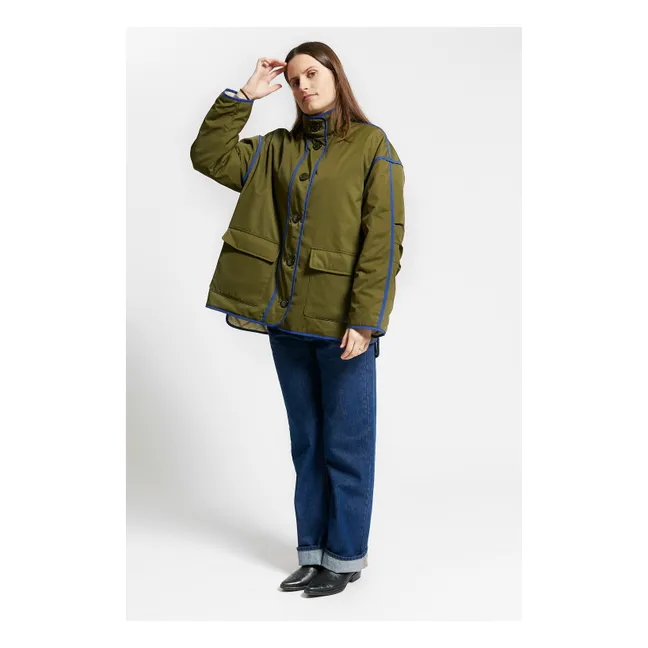 Warmup Reversible Jacket | Olive green