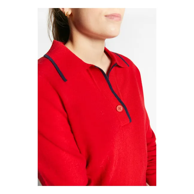 Pull Col Polo Winner | Rouge