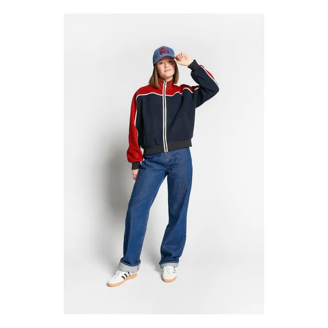 Veste Zippée Waffle | Bleu marine