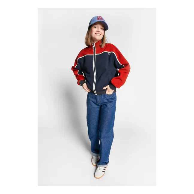Veste Zippée Waffle | Bleu marine