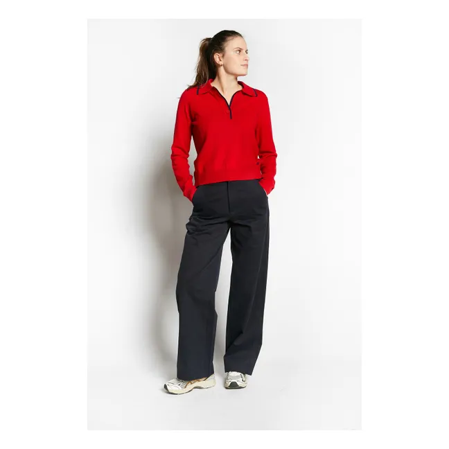 Pull Col Polo Winner | Rouge