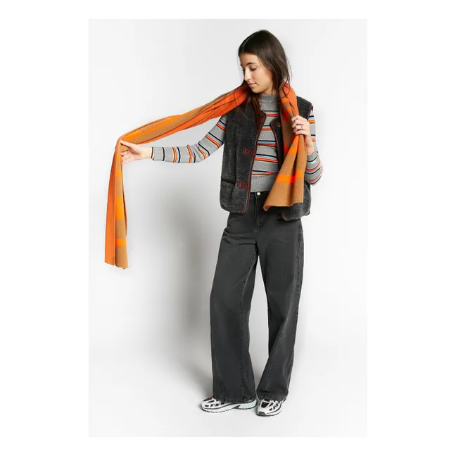Waregem Reversible Faux Fur Vest  | Brown