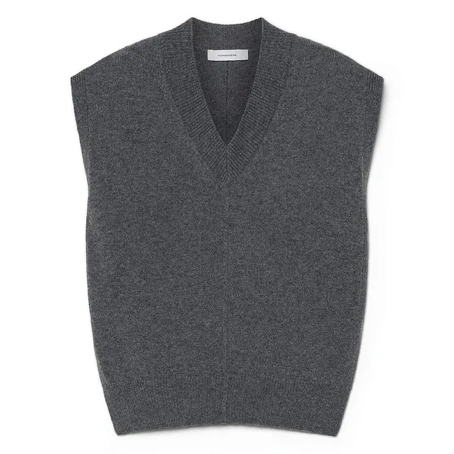 Pull Laine et Cachemire | Gris chiné