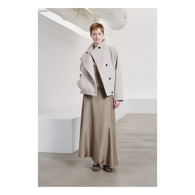 Veste Caban Laine | Ivoire