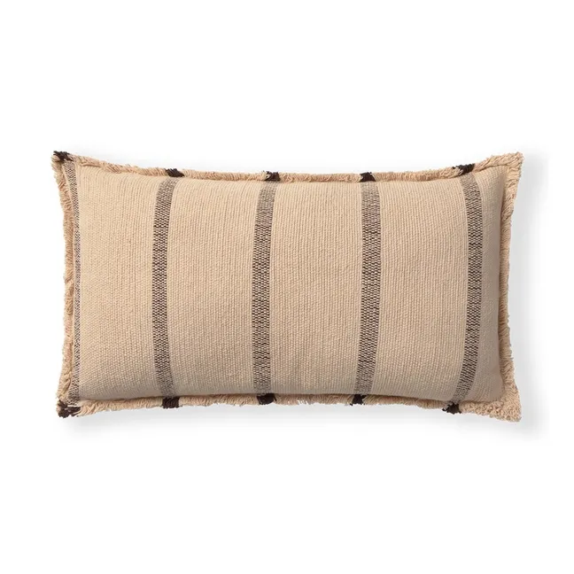 Lines Rectangular Cushion | Beige