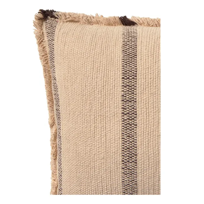 Lines Rectangular Cushion | Beige