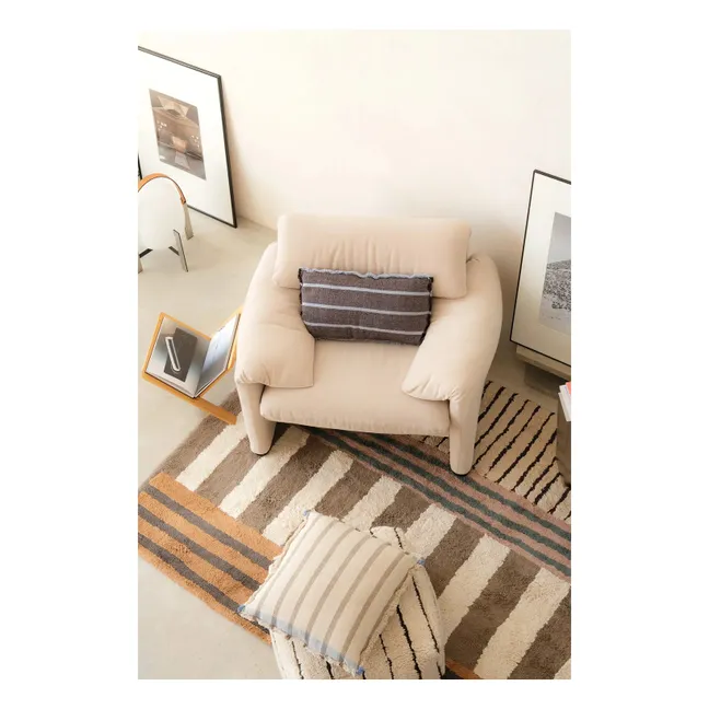 Coussin Rectangulaire Lines | Bleu ciel