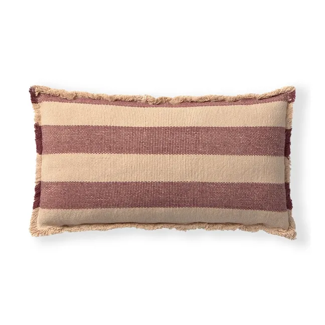 Coussin Rectangulaire Lines | Bordeaux