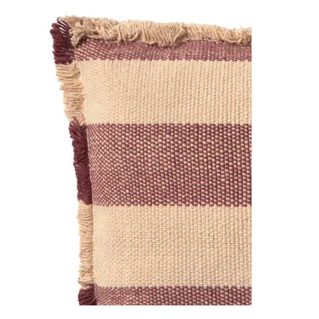 Coussin Rectangulaire Lines | Bordeaux
