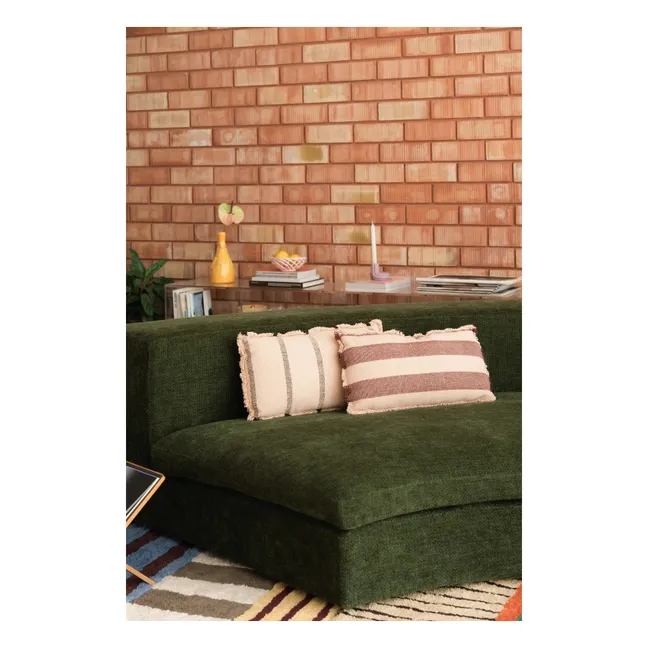 Coussin Rectangulaire Lines | Bordeaux