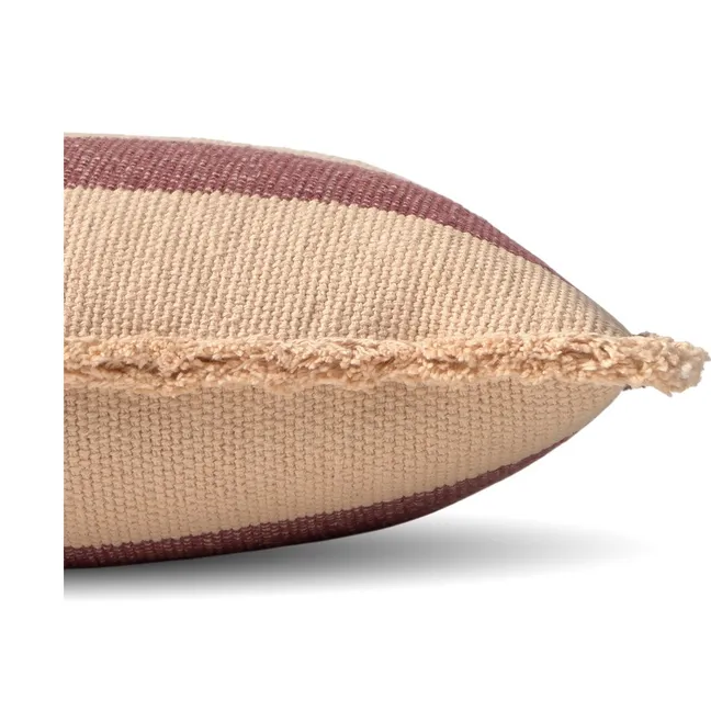 Lines Rectangular Cushion | Burgundy