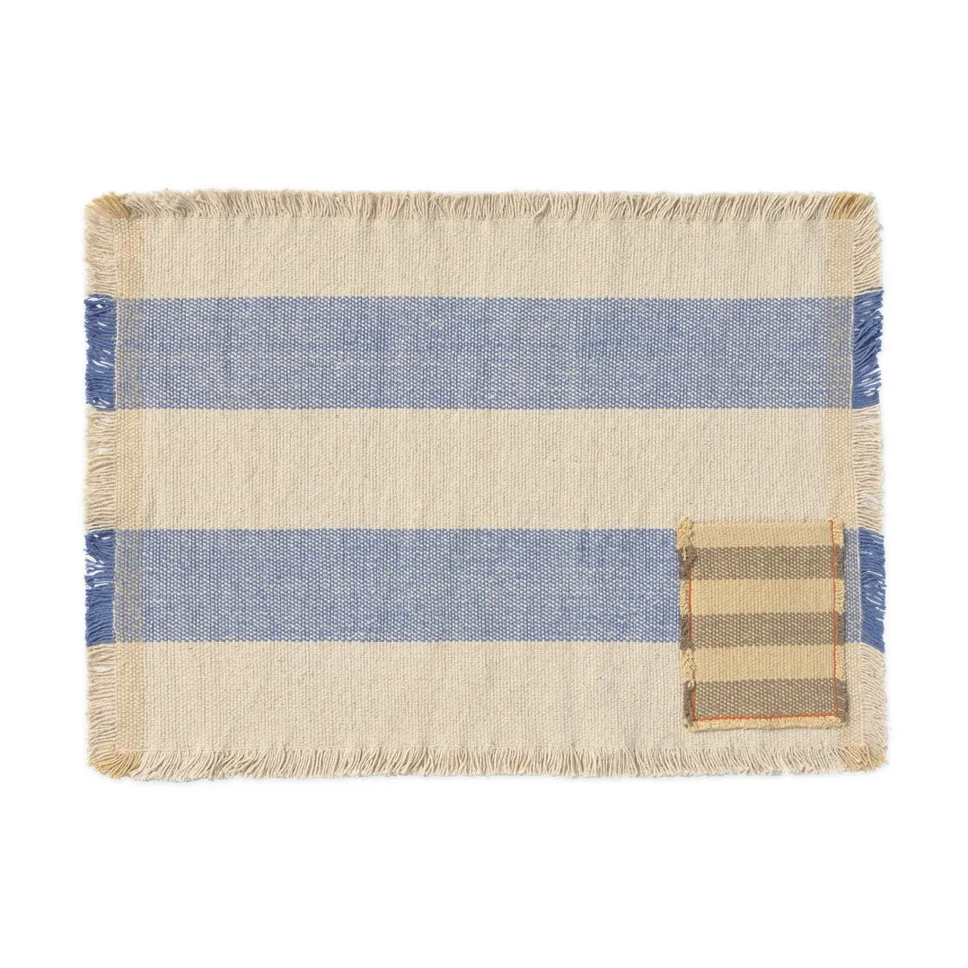 Sets de Table avec Poche - Set de 2 | Bleu ciel- Image produit n°0