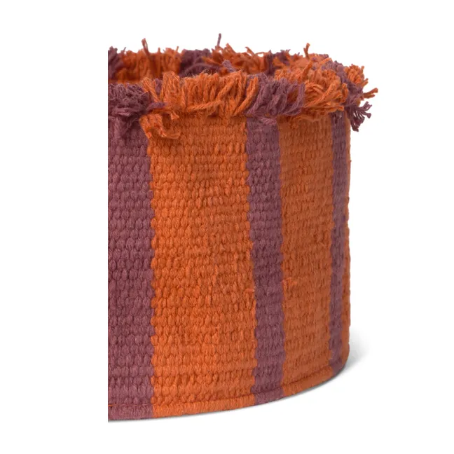 Corbeille Rayée | Orange