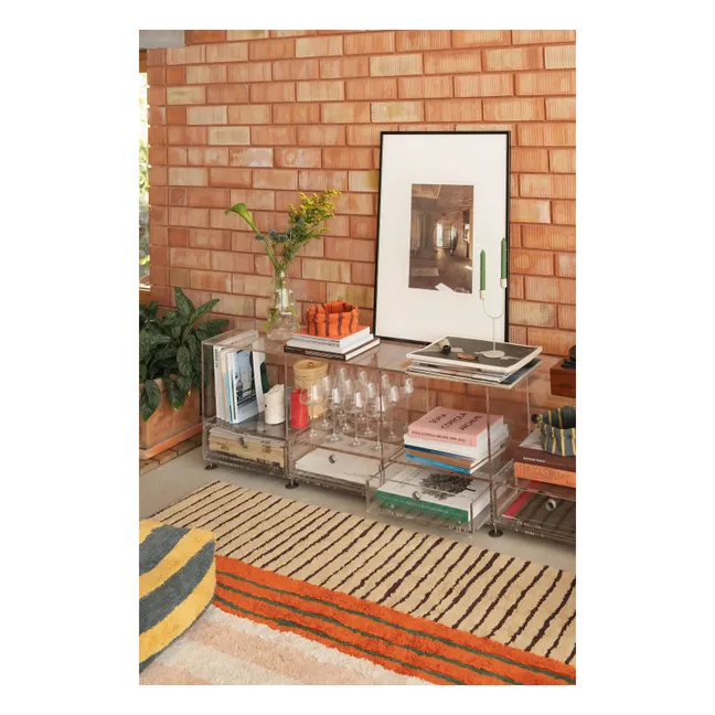 Corbeille Rayée | Orange