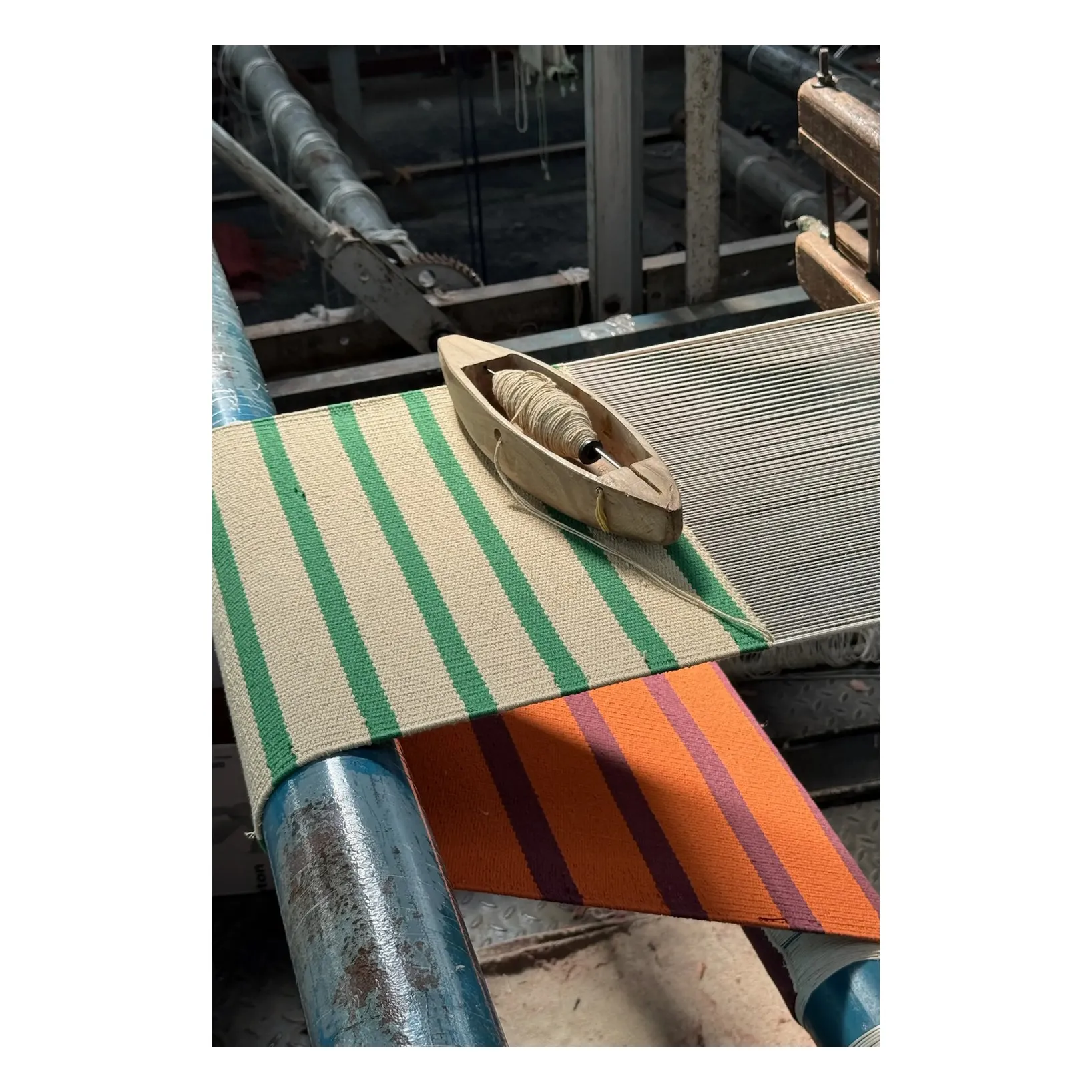 Panier de Rangement Rayé | Jaune- Image produit n°1