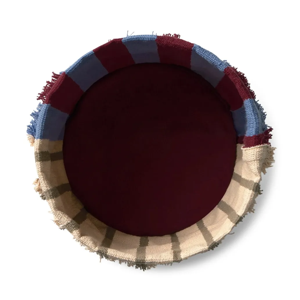 Panier de Rangement Rayé | Bleu- Image produit n°1